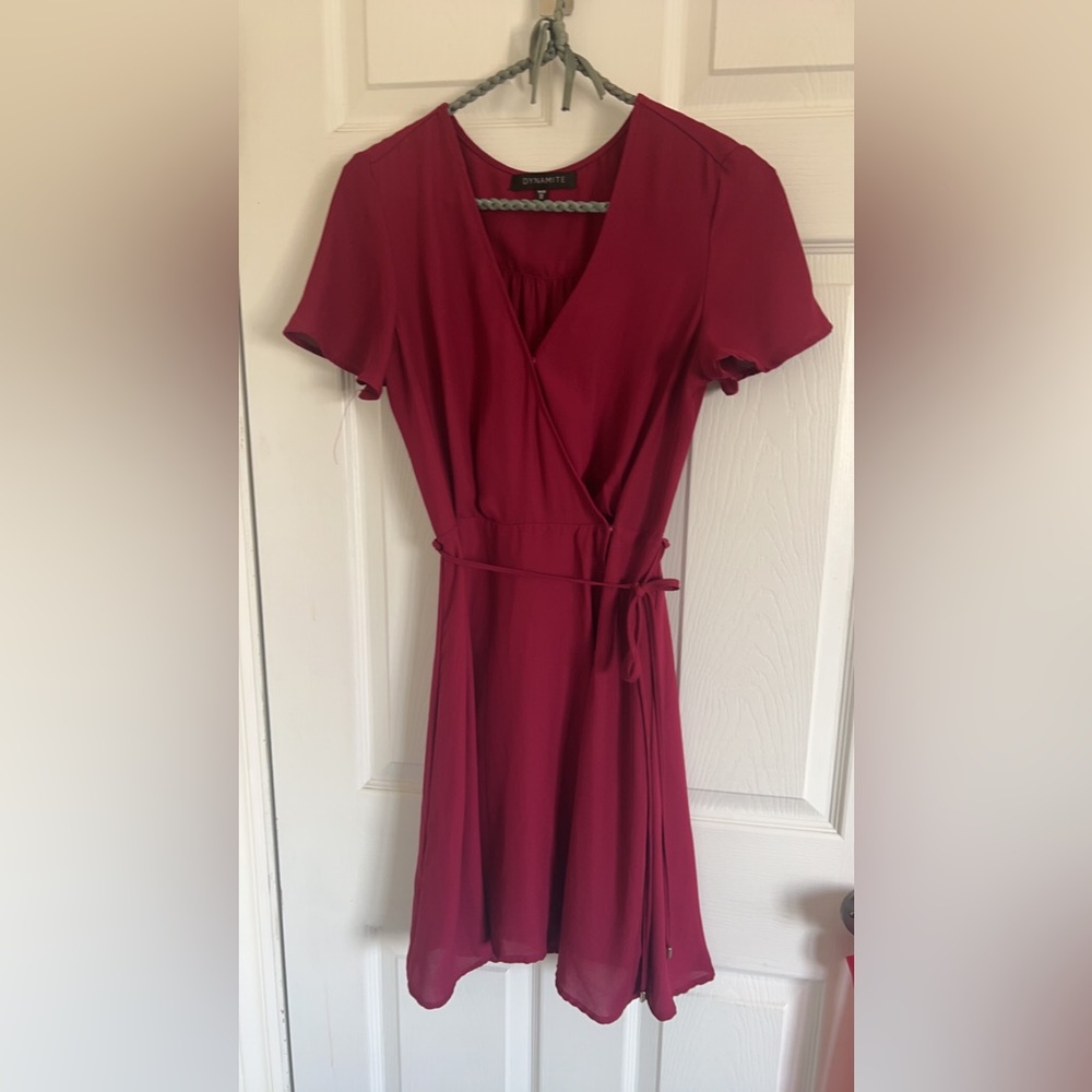 Burgundy dress for sale!